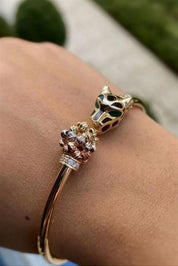 Altın Dorika Toplu Kaplan Bilezik