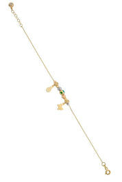 Altın Dorika Toplu Kelebek Bileklik