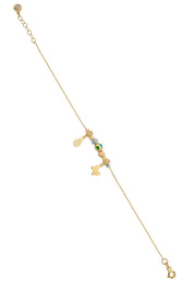 Altın Dorika Toplu Kelebek Bileklik