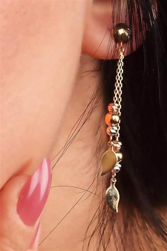 Gold Dorika Bulk Swinging Earrings