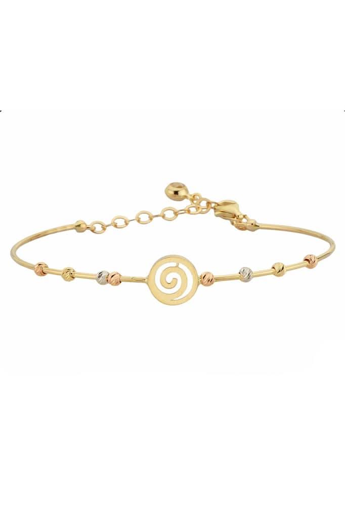 Altın Dorika Toplu Spiral Bilezik