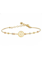 Altın Dorika Toplu Spiral Bilezik