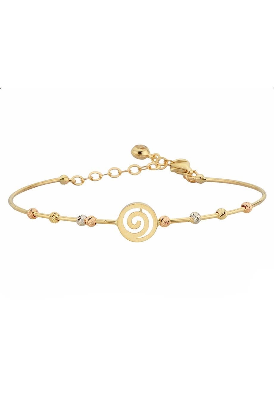 Altın Dorika Toplu Spiral Bilezik