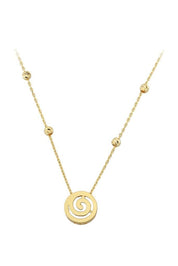 Altın Dorika Toplu Spiral Kolye
