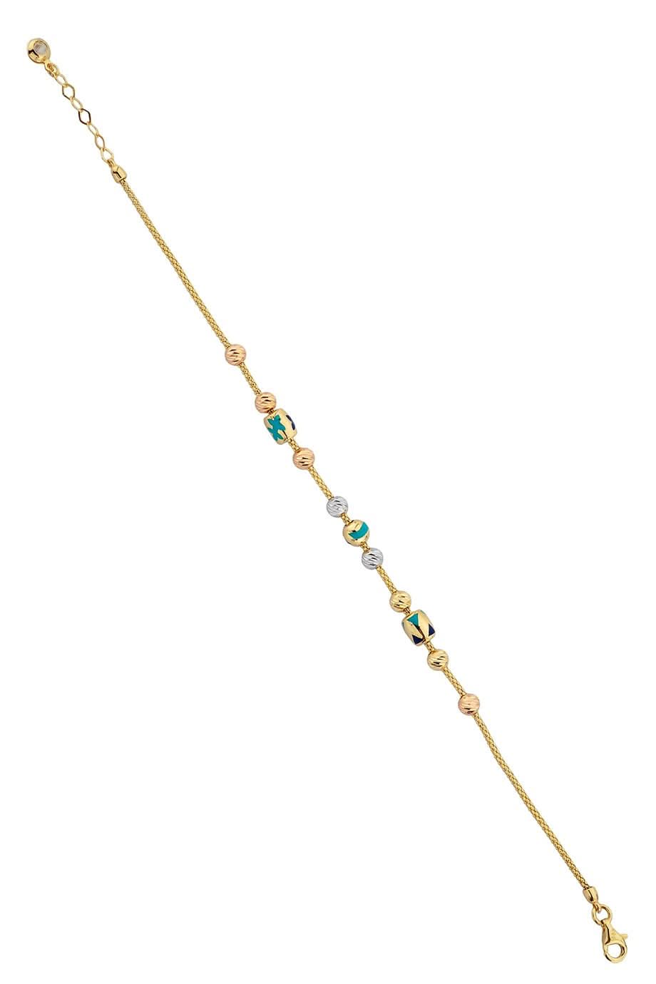 Altın Dorika Toplu Tasarım Bileklik