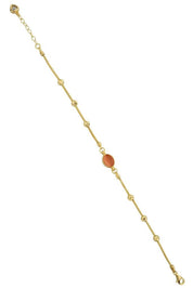 Altın Dorika Toplu Taşlı Bileklik