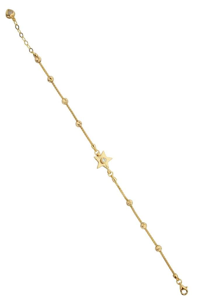 Altın Dorika Toplu Yıldız Bileklik