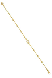 Altın Dorika Toplu Yıldız Bileklik