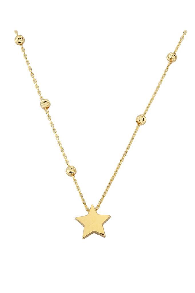 Gold Dorika Bulk Star Necklace