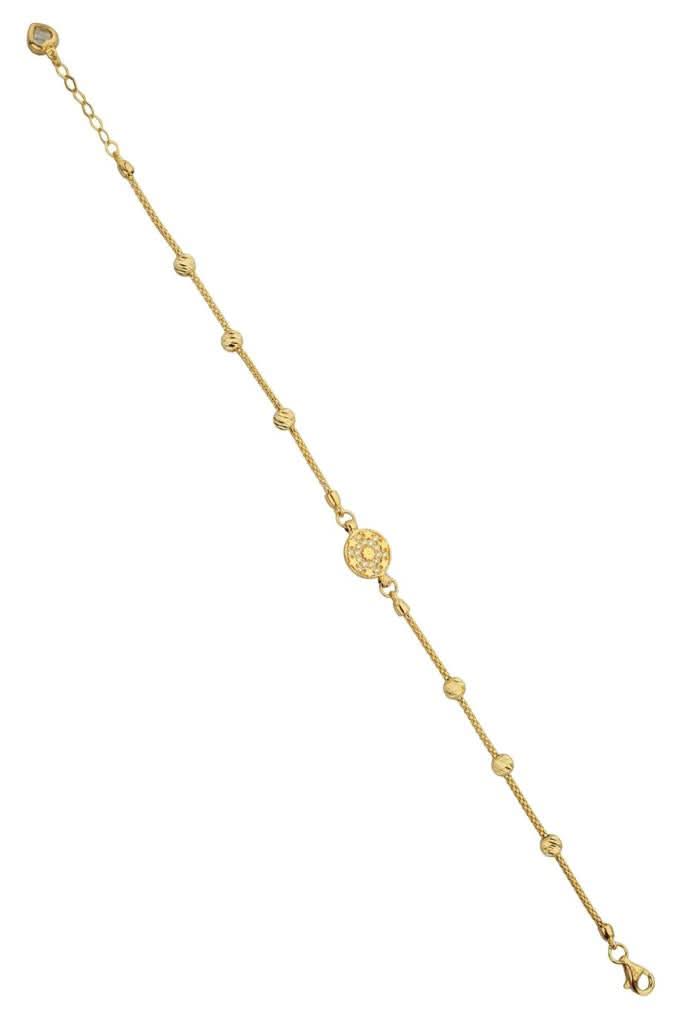 Altın Dorika Toplu Yıldız Motifli Bileklik