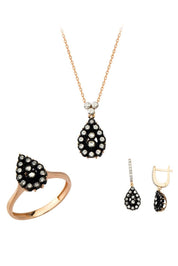 Altın Elmas Görünümlü Damla Mini Set