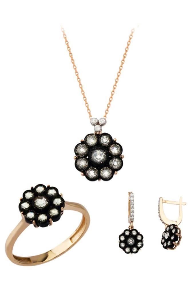 Altın Elmas Görünümlü Mini Set