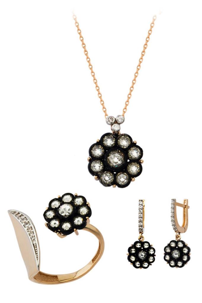 Altın Elmas Görünümlü Mini Set