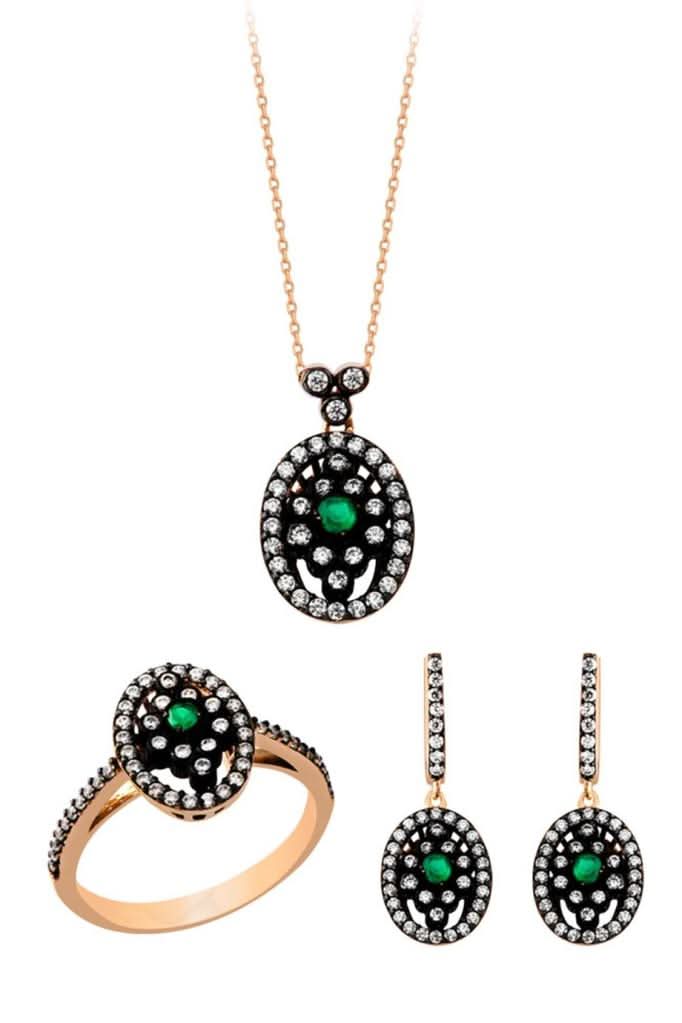 Altın Elmas Görünümlü Mini Set