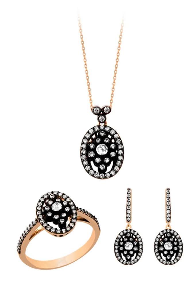 Altın Elmas Görünümlü Mini Set