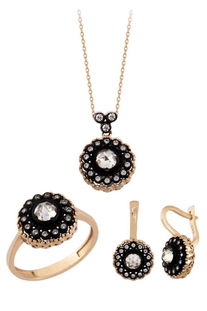 Altın Elmas Görünümlü Mini Set