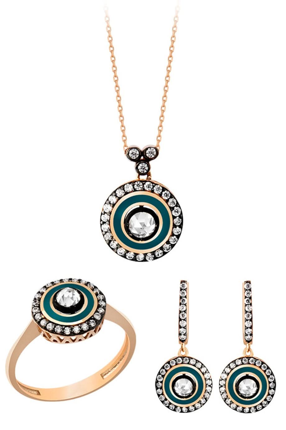 Altın Elmas Görünümlü Mini Set