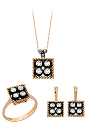 Altın Elmas Görünümlü Mini Set