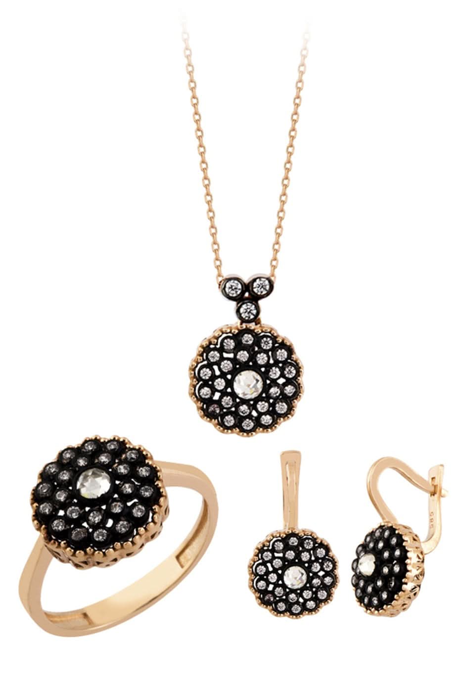 Altın Elmas Görünümlü Mini Set