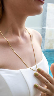 Gold Crush Necklace 60 Cm