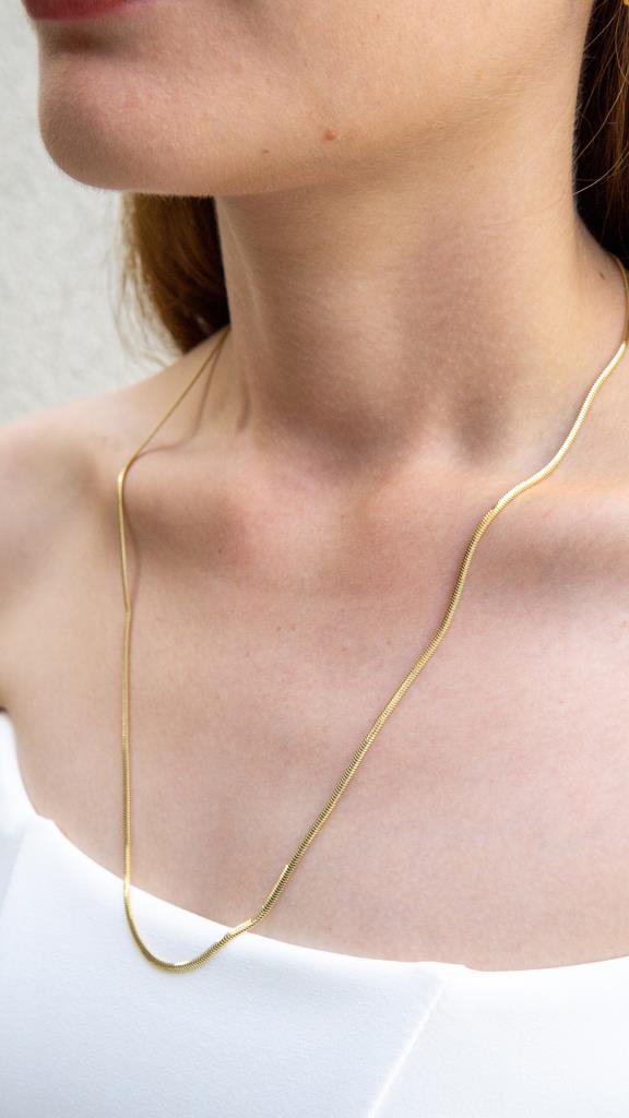 Gold Crush Necklace 60 Cm