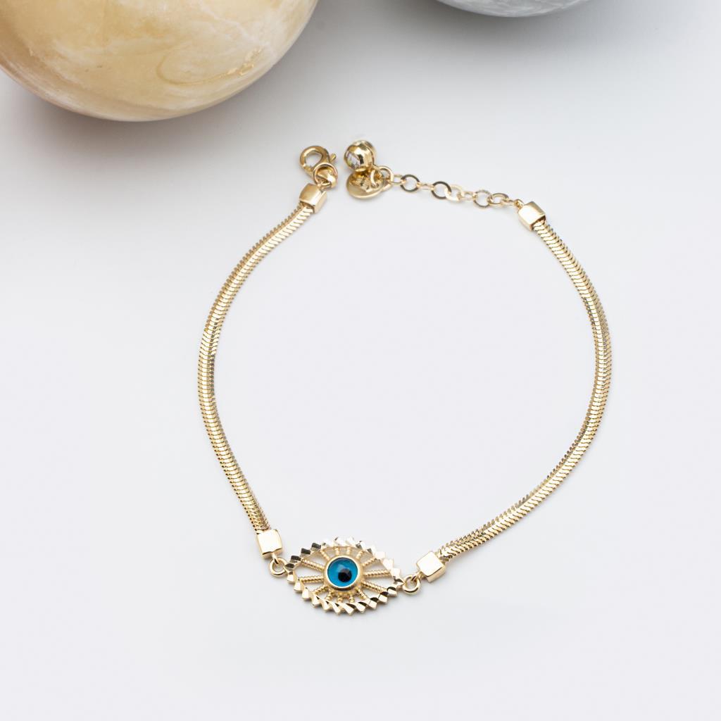 Gold Crush Chain Eye Bracelet