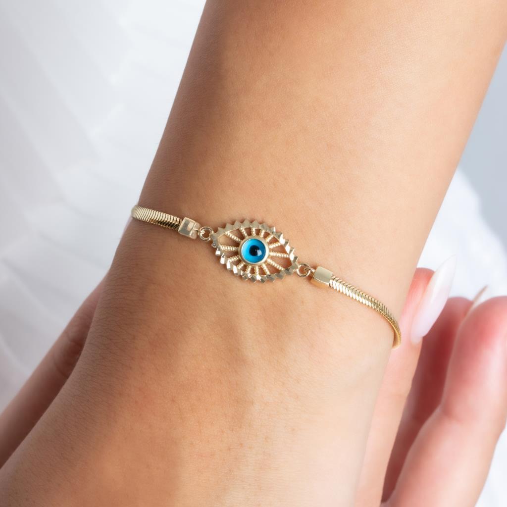 Gold Crush Chain Eye Bracelet