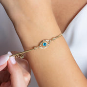 Gold Crush Chain Eye Bracelet