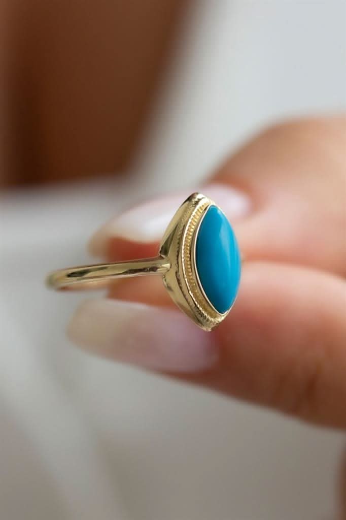 Altın Firuze Taşlı