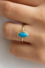 Altın Firuze Taşlı