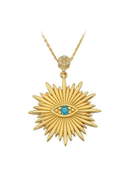 Altın Güneş Göz Kolye