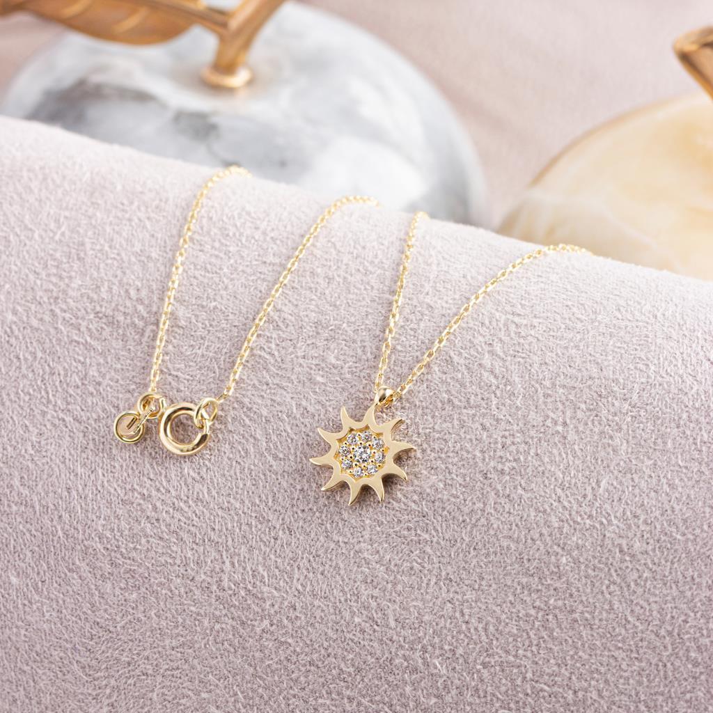 Gold Sun Necklace