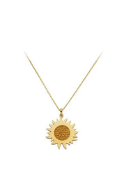 Altın Güneş Kolye