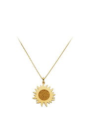 Altın Güneş Kolye