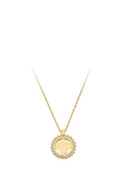 Altın Halka Yonca Kolye