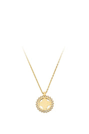 Altın Halka Yonca Kolye