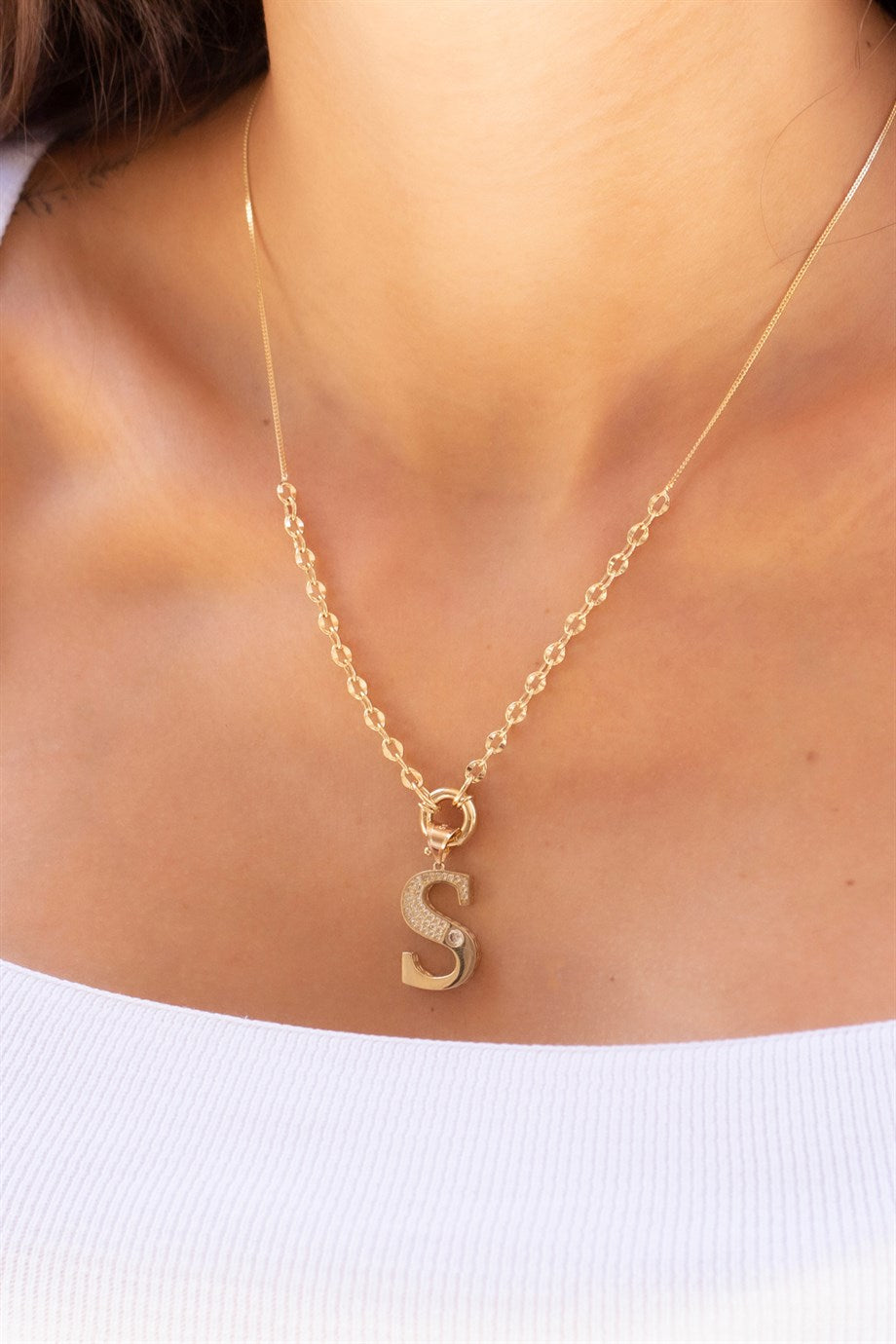 Gold Letter Necklace