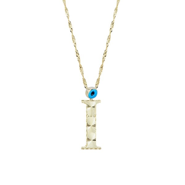 Altın İ Harf Kolye
