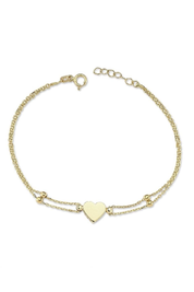 Altın Kalpli Bileklik