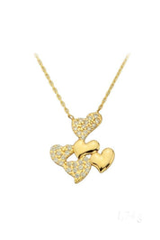 Altın Kalpli Kolye