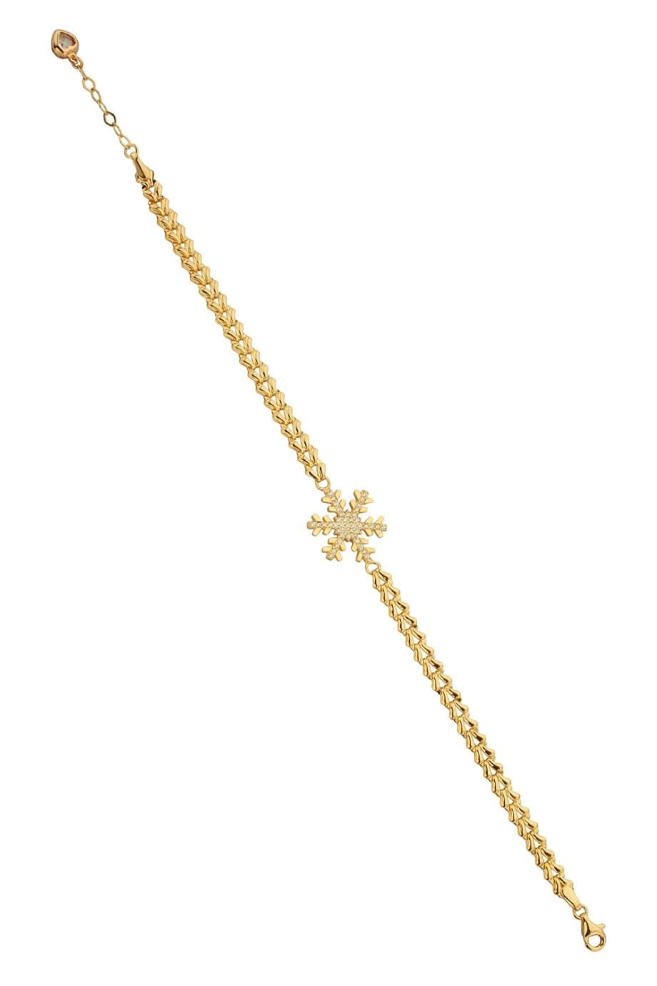Altın Kar Tanesi Bileklik