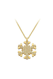 Altın Kar Tanesi Kolye