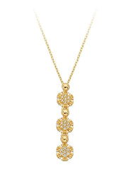 Golden Snowflake Necklace