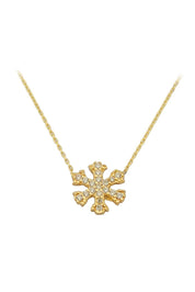 Altın Kar Tanesi Kolye