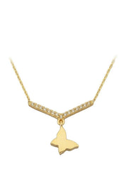 Altın Kelebek Kolye