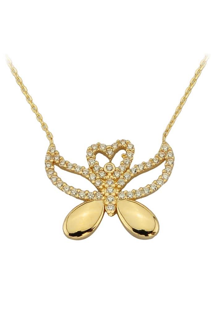 Altın Kelebek Kolye