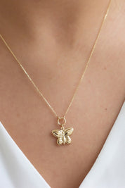 Gold Butterfly Necklace