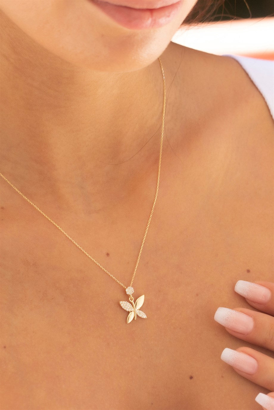 Gold Butterfly Necklace