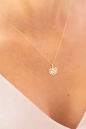 Gold Lotus Necklace