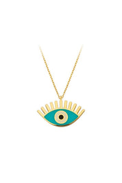 Gold Encountered Eye Necklace